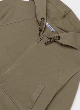 Sweat-shirt Mayoral à fermeture éclair verte pour fille