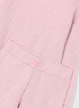 Chándal Mayoral rembourré rose pour fille