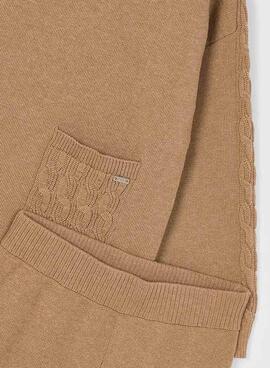 Ensemble Mayoral pantalon et pull camel pour fille