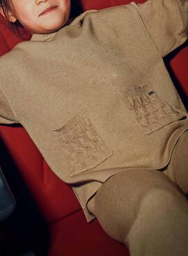 Ensemble Mayoral pantalon et pull camel pour fille