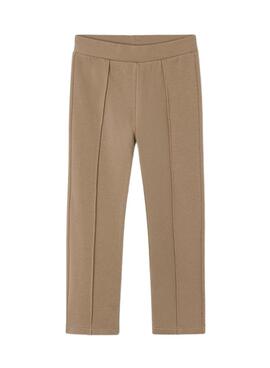 Collants en polaire camel Mayoral pour fille