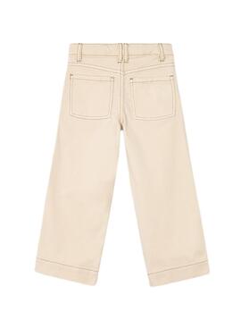Pantalon Mayoral en serge beige pour fille