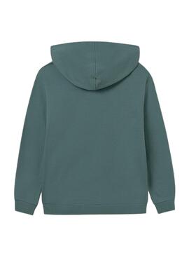 Sweat à capuche vert pour garçon Mayoral