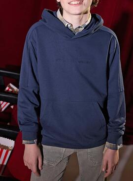 Sweatshirt Mayoral marine brodée pour garçon