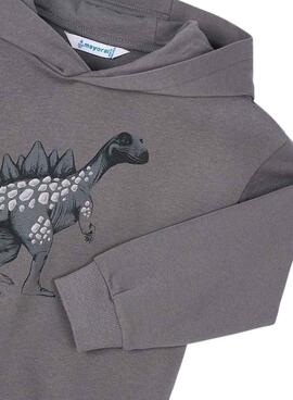 Sweat-shirt Mayoral imprimé en relief gris pour garçon