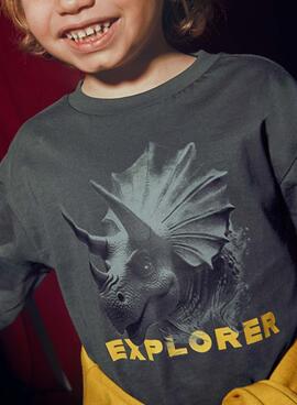 T-shirt Mayoral explorer gris pour garçon