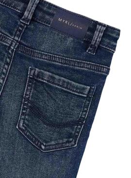 Pantalon en jean Mayoral Soft Blue Black pour enfant.