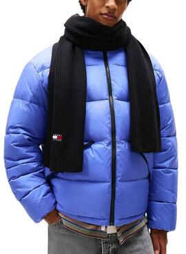 Écharpe en tricot noir pour homme Tommy Jeans Heritage