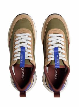 Sneakers Calvin Klein Hike Runner décontractées pour homme.