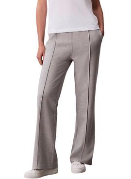 Pantalon de survêtement Calvin Klein Logo gris pour femme