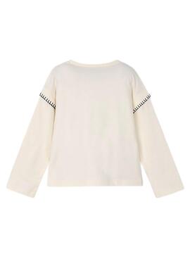 T-shirt Mayoral ours beige pour fille