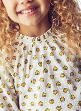 Chemise blanche en bambou pour fille Mayoral