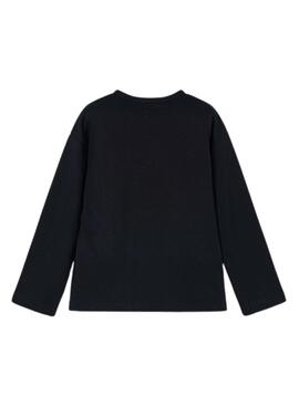 T-shirt Mayoral noire à lacets pour fille