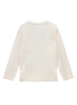 T-shirt Mayoral lettres basique beige pour garçon