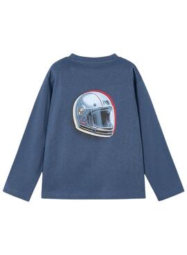 T-shirt Mayoral motos bleue pour garçon