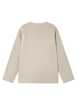 T-shirt Mayoral beige camion pour garçon