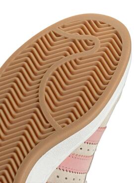 Chaussures Adidas Campus 00S Beige et rose pour femme