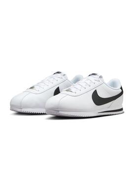 Chaussures Nike Cortez Kids blanc noir pour garçons et filles