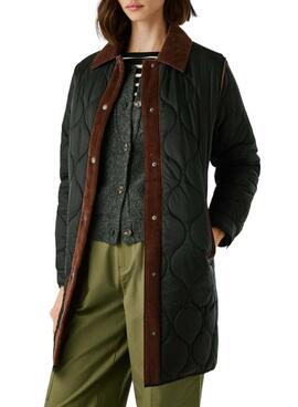 Manteau matelassé Pepe Jeans Paola noir pour femme
