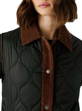 Manteau matelassé Pepe Jeans Paola noir pour femme