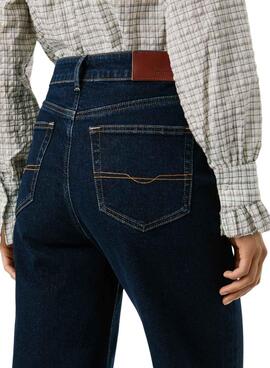 Jean Pepe Jeans Lexa Rinse pour femme, coupe droite.