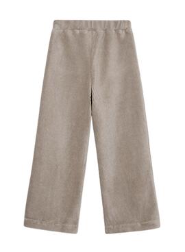 Pantalon Mayoral en velours côtelé beige pour fille