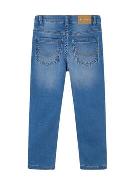 Jean Mayoral ajusté bleu moyen pour enfant.