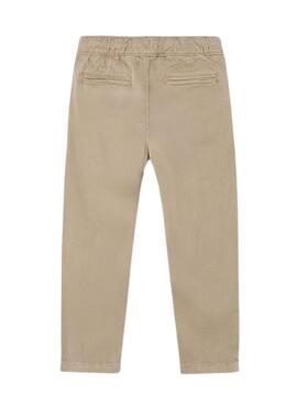 Pantalon chino Mayoral jogger tostado pour enfant.