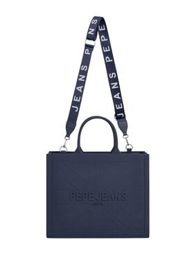 Sac à main Pepe Jeans Gabrielle en caoutchouc marine pour femme