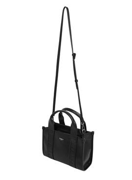 Sac à main rectangulaire noir pour femme Pepe Jeans Zadie
