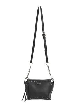 Sac Pepe Jeans Edith avec des clous noir pour femme