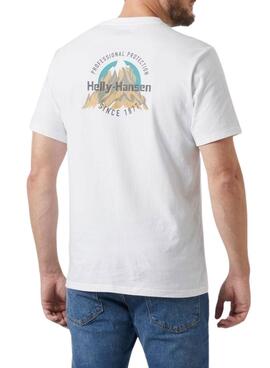 T-shirt Helly Hansen Core Graphic blanc pour homme