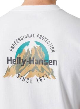 T-shirt Helly Hansen Core Graphic blanc pour homme