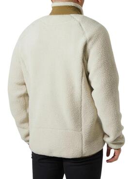 Veste Helly Hansen Panorama Block en fausse fourrure beige pour hommes