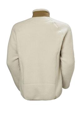 Veste Helly Hansen Panorama Block en fausse fourrure beige pour hommes