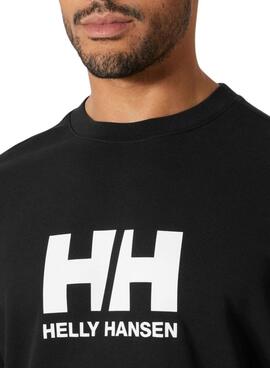 Sweat à capuche Helly Hansen HH Logo noir pour homme.