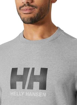 Sweat-shirt Helly Hansen HH Logo gris pour homme