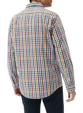 Chemise El Pulpo à carreaux vichy grands multicolores pour homme