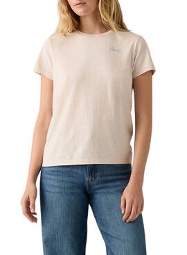 T-shirt Levi's Perfect beige pour femme