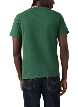 T-shirt Levis Original Housemark vert pour homme