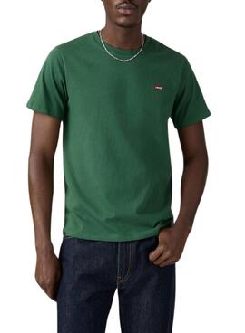 T-shirt Levis Original Housemark vert pour homme