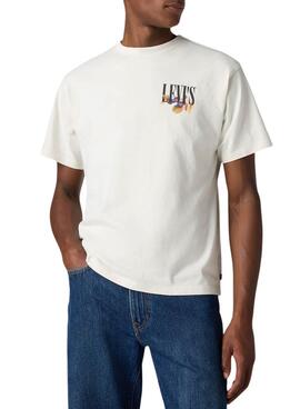 T-shirt Levi's Graphic Vintage beige pour homme