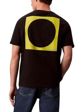 T-shirt Calvin Klein cercle noir pour homme