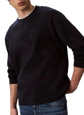 Maillot Calvin Klein Logo marine pour homme