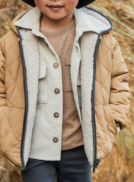 Manteau réversible en peau de mouton Mayoral pour garçon