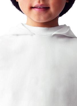 Sweat à capuche blanc Mayoral pour garçon