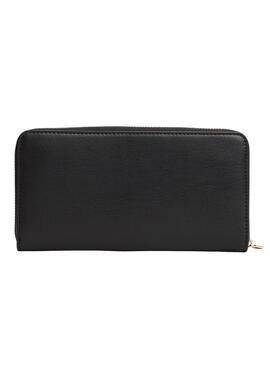 Portefeuille Tommy Hilfiger Icon Large noir pour femme.