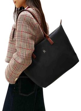 Sac Tommy Hilfiger tote Popette noir pour femme