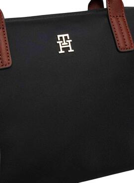 Sac Tommy Hilfiger tote Popette mini noir pour femme