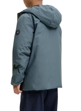 Veste Jack and Jones Brook réversible gris enfant